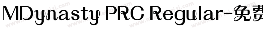MDynasty PRC Regular字体转换